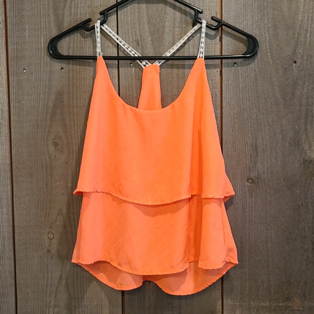 Charlotte Russe Flowy Layered Tank Top